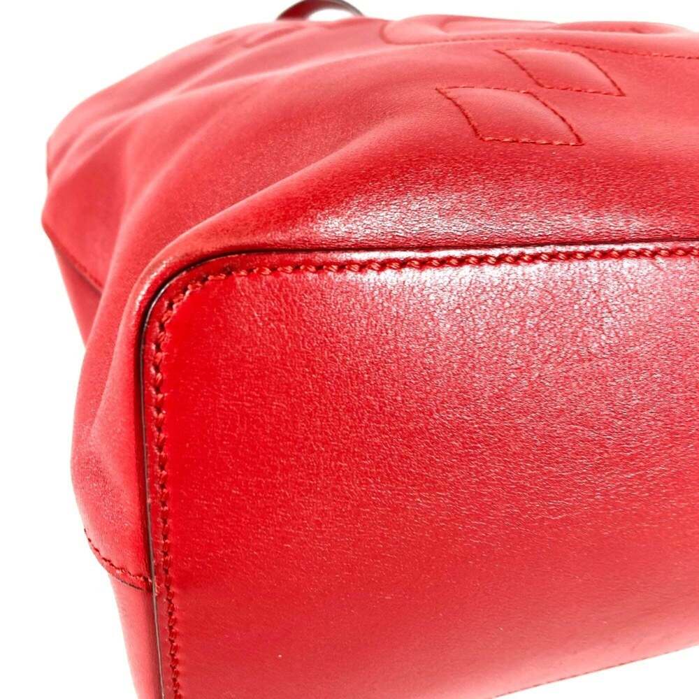 GUCCI Red Leather Shoulder Bag - Picture 9 of 15